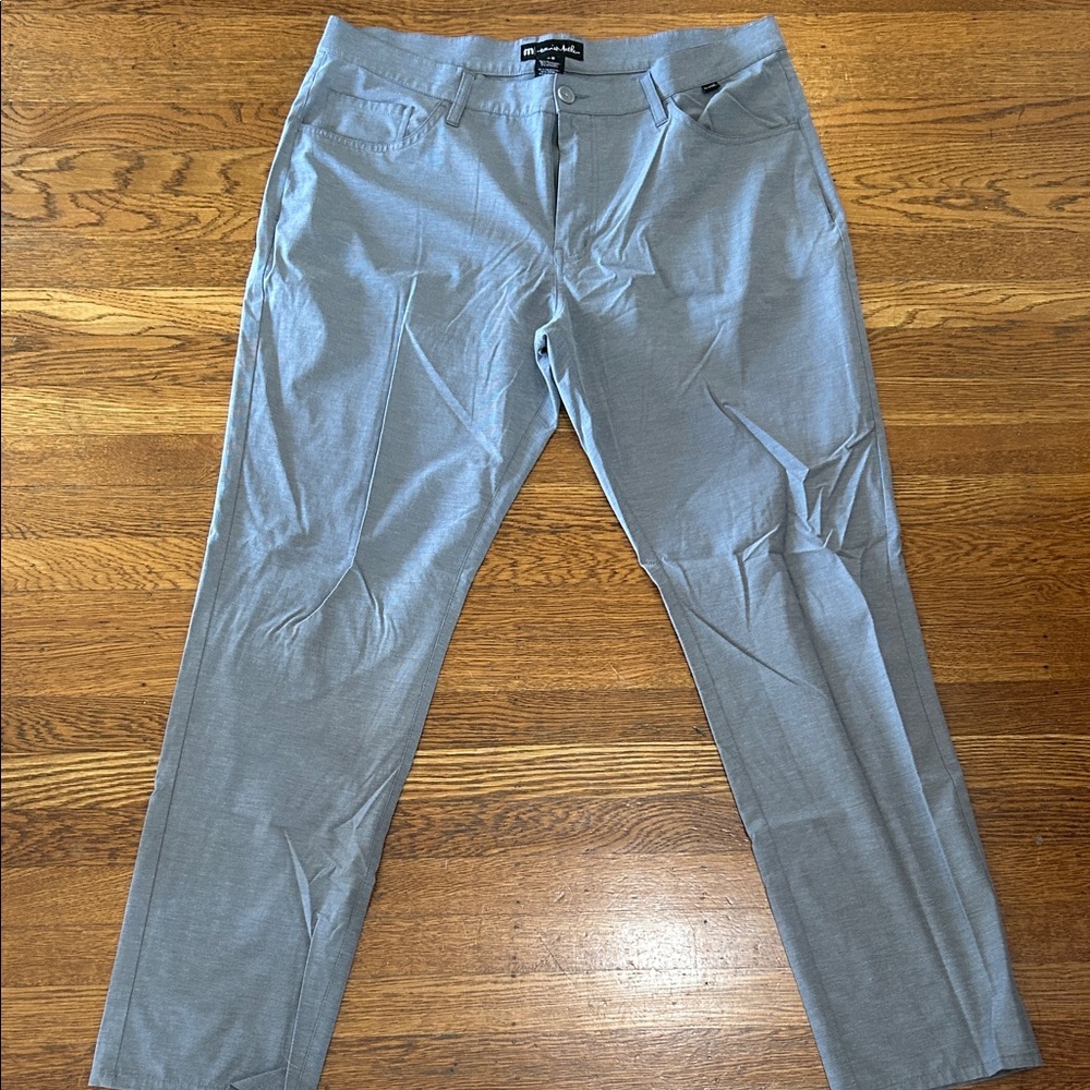 Travis Mathew Gray Textured Pants